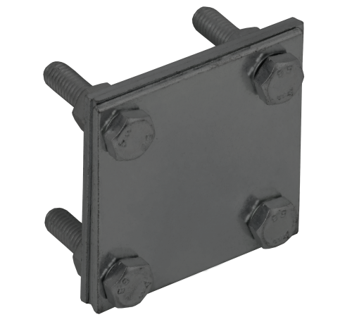 Зажим крестообразный с разделителем полоса-полоса 40мм оцинкованная сталь TD IEK