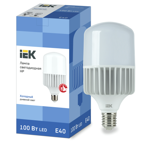 IEK LLE-HP-100-230-65-E40 Лампа светодиодная HP 100Вт 230В 6500К E40 IEK LLE-HP-100-230-65-E40 Лампа светодиодная HP 100Вт 230В 6500К E40