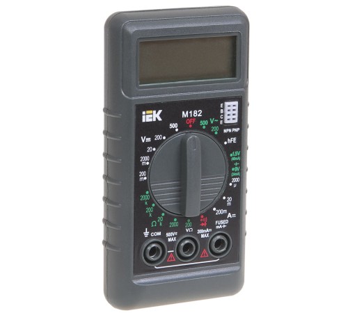 Iek TMD-1S-182 Мультиметр цифровой Compact M182 IEK Iek TMD-1S-182 Мультиметр цифровой Compact M182 IEK