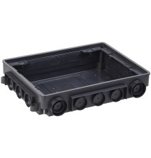 Iek KNU-12-PA-9011 Коробка напольная ONFLOOR 12 модулей