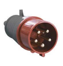 Iek PSR02-032-5 Вилка 025 3Р + РЕ+ N 32А 380В IP44 ИЭК