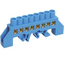 Iek YNN10-812-8DP-K07 Шина N "ноль" в комб DIN-изол "Стойка" ШНИ-8х12-8-КС-С ИЭК