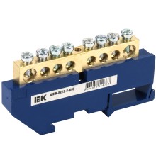 Iek YNN10-812-8D-K07 Шина N "ноль" на DIN-изол ШНИ-8х12-8-Д-С ИЭК