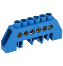 Iek YNN10-812-6DP-K07 Шина N "ноль" в комб DIN-изол "Стойка" ШНИ-8х12-6-КС-С ИЭК