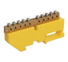 Iek YNN10-69-10D-K05 Шина PE "земля" на DIN-изол ШНИ-6х9-10-Д-Ж ИЭК