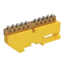 Iek YNN10-69-10D-K05 Шина PE "земля" на DIN-изол ШНИ-6х9-10-Д-Ж ИЭК