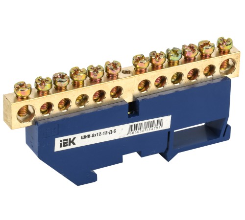 Iek YNN10-812-12D-K07 Шина N "ноль" на DIN-изол ШНИ-8х12-12-Д-С ИЭК Iek YNN10-812-12D-K07 Шина N "ноль" на DIN-изол ШНИ-8х12-12-Д-С ИЭК