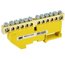Iek YNN10-812-12D-K05 Шина PE "земля" на DIN-изол ШНИ-8х12-12-Д-Ж ИЭК