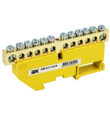 Iek YNN10-812-12D-K05 Шина PE "земля" на DIN-изол ШНИ-8х12-12-Д-Ж ИЭК