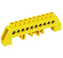 Iek YNN10-812-10DP-K05 Шина PE "земля" в комб DIN-изол"Стойка" ШНИ-8х12-10-КС-Ж ИЭК