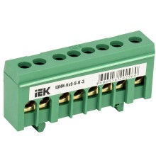 Iek YNN10-69-8KD-K06 Шина PE "земля" в корп изол на DIN-рейку ШНИ-6х9-8-К-З ИЭК