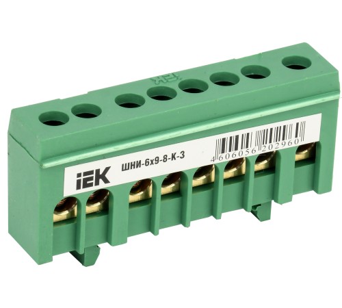 Iek YNN10-69-8KD-K06 Шина PE "земля" в корп изол на DIN-рейку ШНИ-6х9-8-К-З ИЭК Iek YNN10-69-8KD-K06 Шина PE "земля" в корп изол на DIN-рейку ШНИ-6х9-8-К-З ИЭК