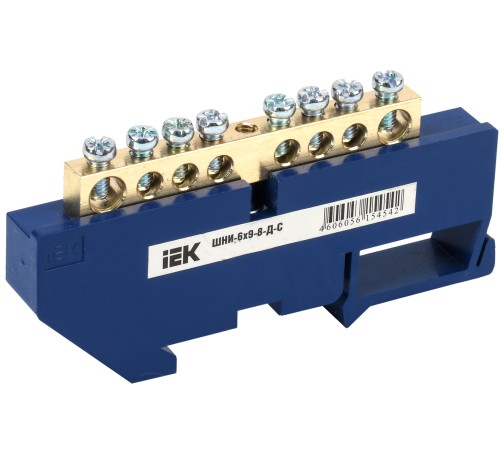 Iek YNN10-69-8D-K07 Шина N "ноль" на DIN-изол ШНИ-6х9-8-Д-С ИЭК Iek YNN10-69-8D-K07 Шина N "ноль" на DIN-изол ШНИ-6х9-8-Д-С ИЭК