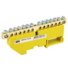 Iek YNN10-69-14D-K05 Шина PE "земля" на DIN-изол ШНИ-6х9-14-Д-Ж ИЭК