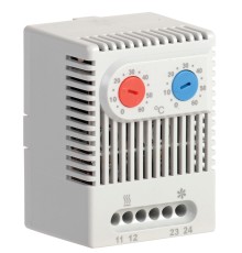 Iek YCE-DTNO-NC-60 Термостат двухканальный  от 0 до +60°C NO+ NC IEK