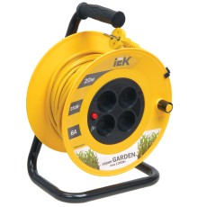 Iek WKP23-06-04-20 Катушка УК20 с т/з 4 места 2Р/20м 2х0,75 мм2 "Garden"