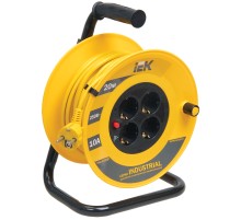 Iek WKP14-10-04-20 Катушка УК20 с т/з 4 места 2 Р + P Е /20м 3х1,0 мм2 "Industrial"