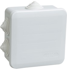 Iek UKOZ11-100-100-050-K41-44 Коробка КМ41255 распаячная для о/п 100х100х50 мм IP44 (RAL7035, 6 гермовводов, защелкивающаяся крышк