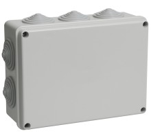 Iek UKO11-190-140-070-K41-55 Коробка КМ41244 распаячная для о/п 190х140х70 мм IP55 (RAL7035, 10 гермовводов)