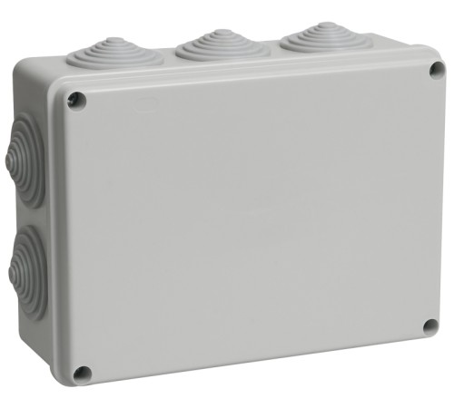 Iek UKO11-190-140-070-K41-55 Коробка КМ41244 распаячная для о/п 190х140х70 мм IP55 (RAL7035, 10 гермовводов) Iek UKO11-190-140-070-K41-55 Коробка КМ41244 распаячная для о/п 190х140х70 мм IP55 (RAL7035, 10 гермовводов)