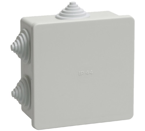 Iek UKO11-085-085-040-K41-44 Коробка КМ41235 распаячная для о/п 85х85х40 мм IP44 (RAL7035, 6 гермовводов) Iek UKO11-085-085-040-K41-44 Коробка КМ41235 распаячная для о/п 85х85х40 мм IP44 (RAL7035, 6 гермовводов)
