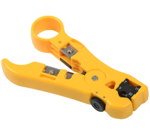 Инструмент ITK TS2-GR20 для зачистки кабеля UTP (упак:1шт) желтый