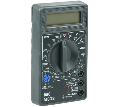 Iek TMD-2S-832 Мультиметр цифровой Universal M832 IEK Iek TMD-2S-832 Мультиметр цифровой Universal M832 IEK