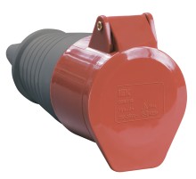 Iek PSR22-032-4 Розетка 224 переносная 3Р + РЕ 32А 380В IP44 ИЭК