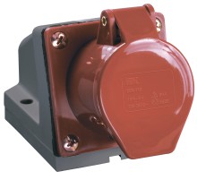 Iek PSR12-032-5 Розетка 125 стационарная 3Р + РЕ+ N 32А 380В IP44 ИЭК
