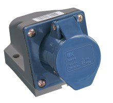 Iek PSR11-032-3 Розетка 123 стационарная 2Р+РЕ 32А 220В IP44 ИЭК