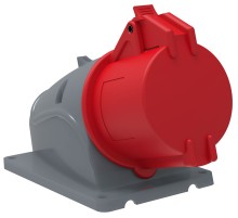 Iek PSN12-032-4 Розетка стационарная ССИ-124 32А-6ч/380-415В 3Р + РЕ IP44 MAGNUM ИЭК