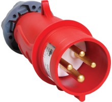 Iek PSN02-032-4 Вилка переносная ССИ-024 32А-6ч/380-415В 3Р + РЕ IP44 MAGNUM ИЭК