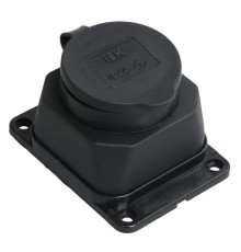 Iek PKR11-016-2-K02 РБ13-1-0м Розетка с защитной крышкой настенная ОМЕГА IP44