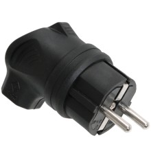 Iek PKR01-U-016-2-K02 ВБу3-1-0м Вилка с боковым вводом ОМЕГА  IP44 черная