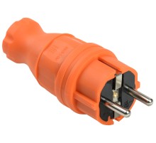 Iek PKR01-016-2-K09 ВБп3-1-0м Вилка прямая ОМЕГА IP44 оранжевая