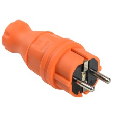 Iek PKR01-016-2-K09 ВБп3-1-0м Вилка прямая ОМЕГА IP44 оранжевая