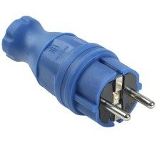 Iek PKR01-016-2-K07 ВБп3-1-0м Вилка прямая ОМЕГА IP44 синяя