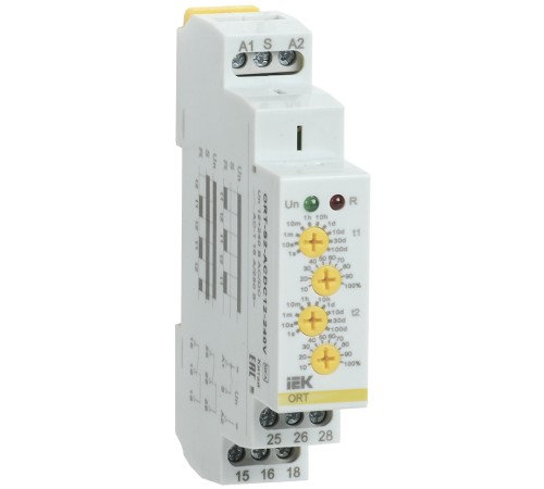 Реле циклическое ORT 2 конт. 12-240В AC/DC ИЭК ORT-S2-ACDC12-240V