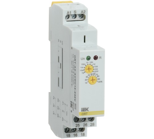Реле задержки включения ORT 2 конт. 12-240В AC/DC IEK ORT-A2-ACDC12-240V