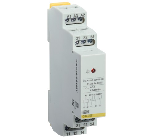 Реле промежуточное OIR 3 конт. (8А) 230В AC ИЭК OIR-308-AC230V