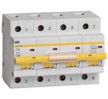 Iek MVA40-4-080-C Авт.выкл. ВА 47-100 4Р 80А 10 кА  х-ка С ИЭК