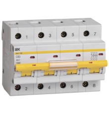 Iek MVA40-4-080-C Авт.выкл. ВА 47-100 4Р 80А 10 кА  х-ка С ИЭК