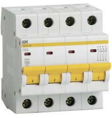 Iek MVA20-4-063-C Авт. выкл.ВА47-29 4Р 63А 4,5кА х-ка С ИЭК