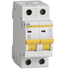 Iek MVA20-2-004-C Авт. выкл.ВА47-29 2Р  4А 4,5кА х-ка С ИЭК