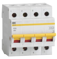 Выключатель нагрузки (мини-рубильник) Iek MNV10-4-040 ВН-32 4Р 40А ИЭК