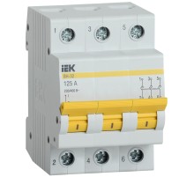 Выключатель нагрузки (мини-рубильник) ВН-32 3Р 125А IEK MNV10-3-125