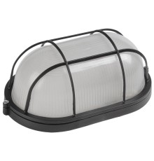 Iek LNPP0-1402-1-060-K02 Светильник НПП1402 черный/овал с реш.60Вт IP54  ИЭК