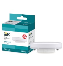 Iek LLE-T80-8-230-40-GX53 Лампа светодиодная ECO T75 таблетка 8Вт 230В 4000К GX53 IEK