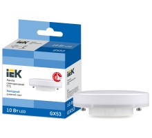Iek LLE-T80-10-230-65-GX53 Лампа светодиодная ECO T75 таблетка 10Вт 230В 6500К GX53 IEK