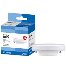 Iek LLE-T80-10-230-65-GX53 Лампа светодиодная ECO T75 таблетка 10Вт 230В 6500К GX53 IEK
